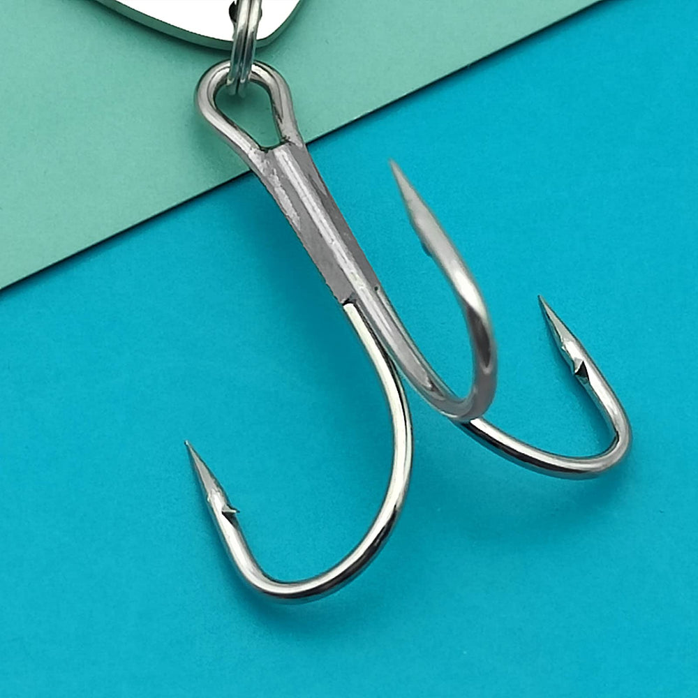 Second engraved fishing hook with message Thank you for raising my best catch