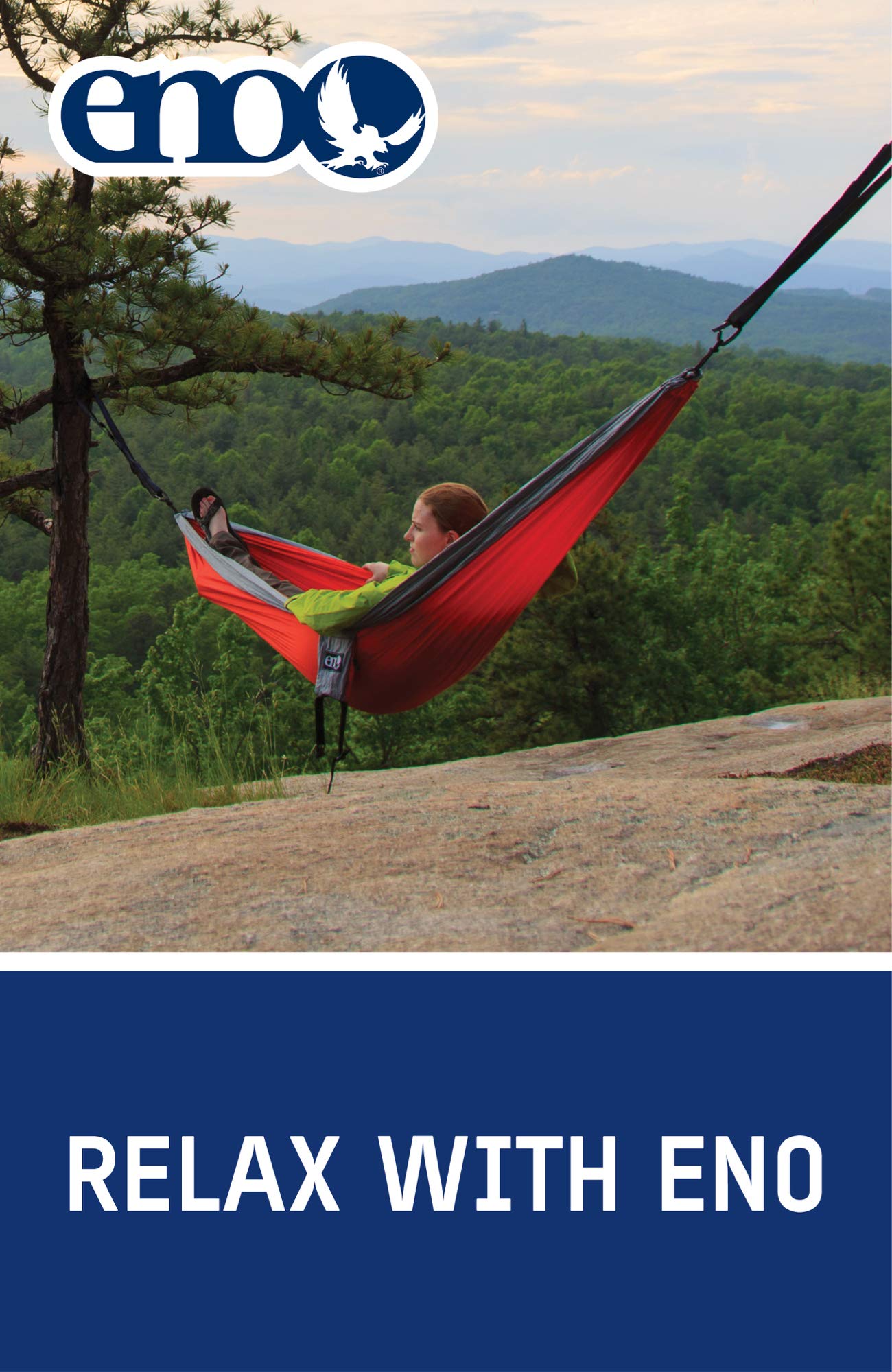 ENO DoubleNest green aloha print adds campsite charm.