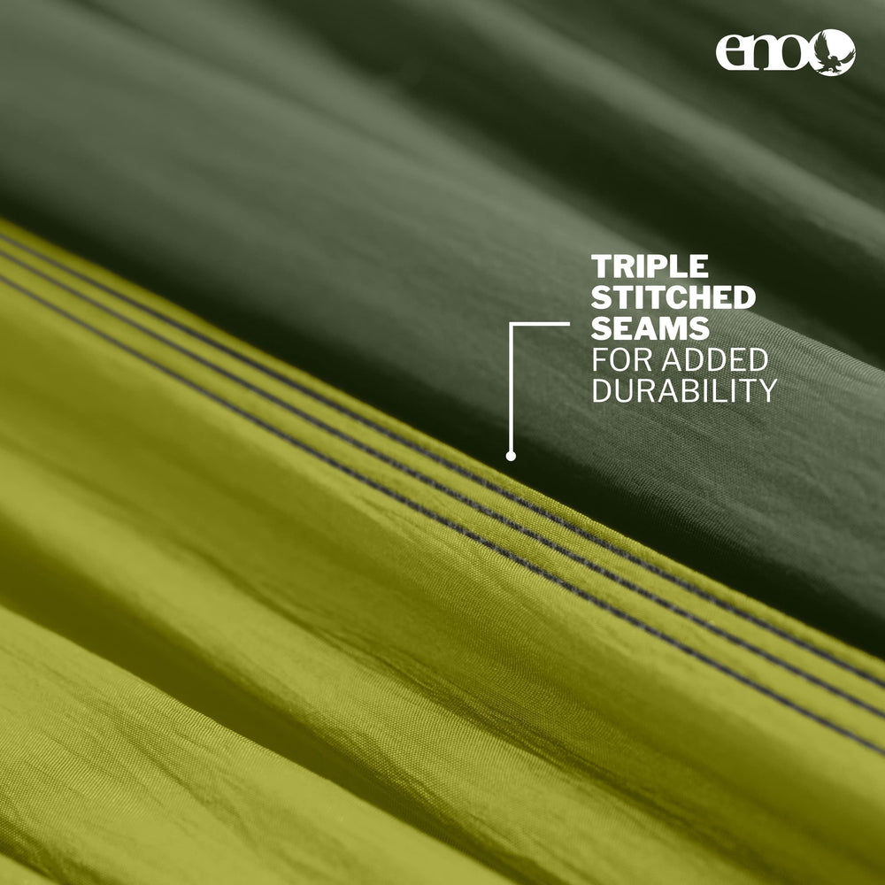 ENO DoubleNest by the beach captures sun, breeze, and easy lounging.
