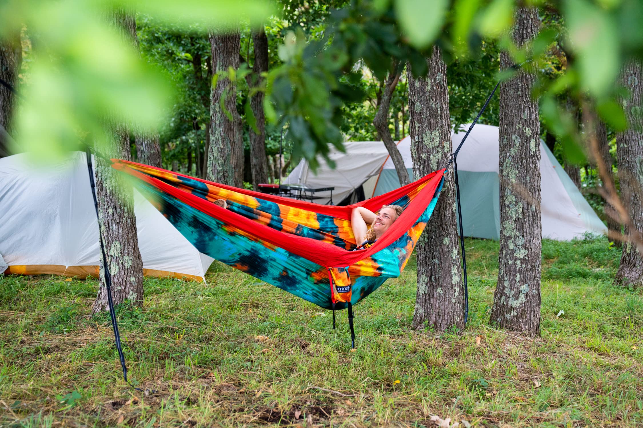 ENO DoubleNest breathable-nylon fabric delivering quick-drying comfort after sun