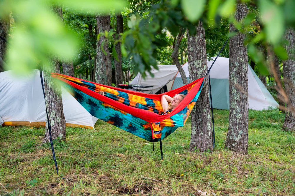ENO DoubleNest breathable-nylon fabric delivering quick-drying comfort after sun