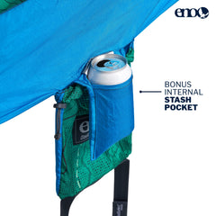 ENO DoubleNest simple setup with straps and accessories for quick hangs