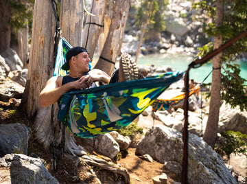 ENO DoubleNest teal color referencing Pacific Crest Trail collaboration