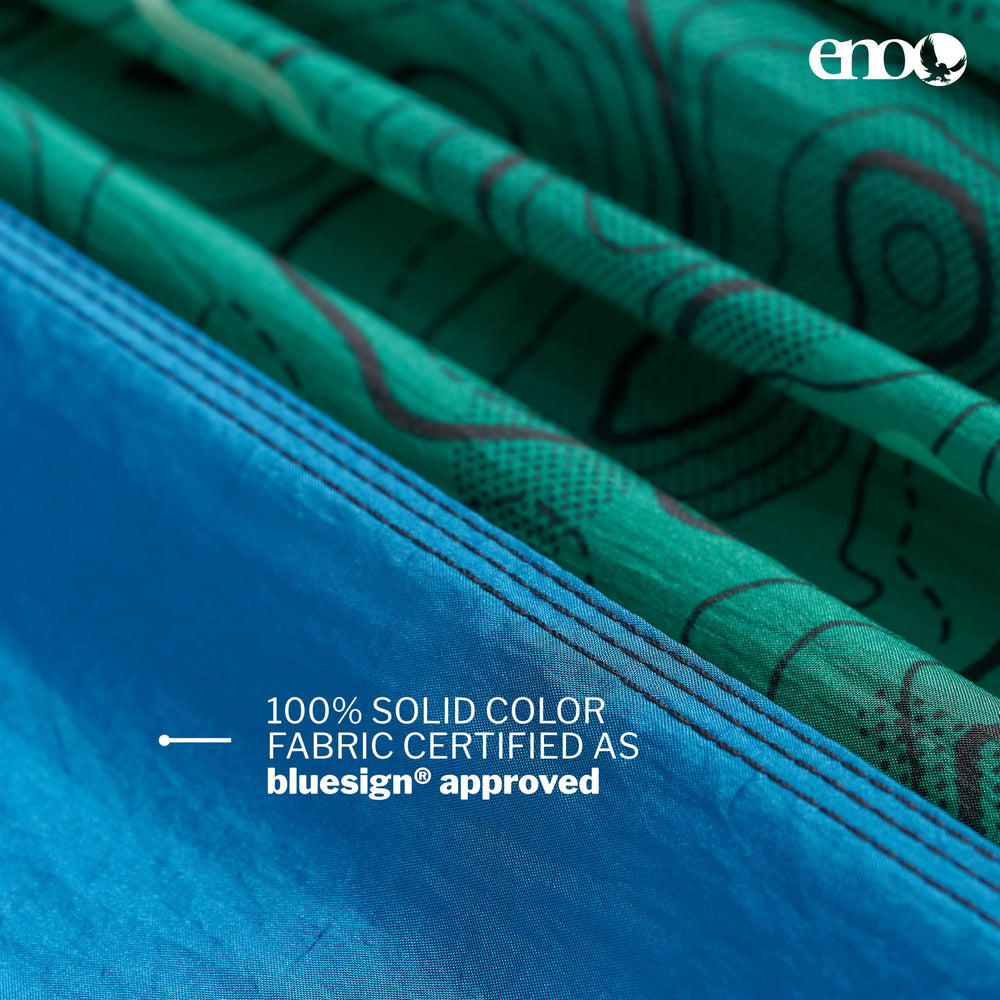 ENO DoubleNest triple-stitched seams for durable outdoor performance