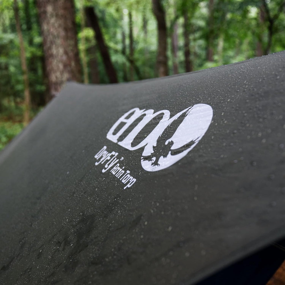ENO DryFly Rain Tarp compact yet versatile for pup-friendly camps and sheltering pets
