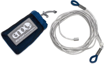 ENO Microtune Ridgeline setup shows easy preset hammock hang for quick comfort.