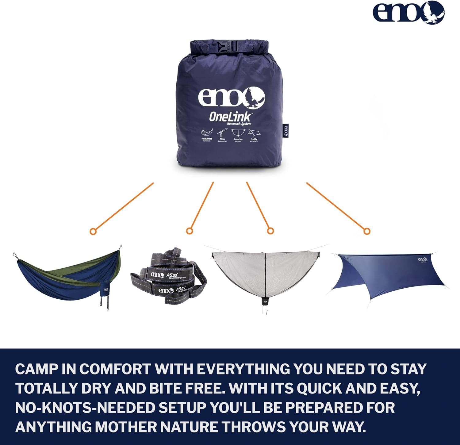 ENO OneLink Atlas suspension straps enable quick, secure hangs