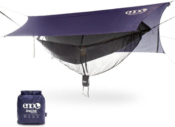 ENO OneLink DoubleNest hammock ready for compact camping setup