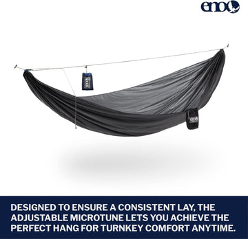 ENO Silverlite cord durability demonstrates strength for rugged outdoor use.