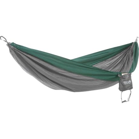 ENO SingleNest hammock packed in a backpack for easy portability and adventure.