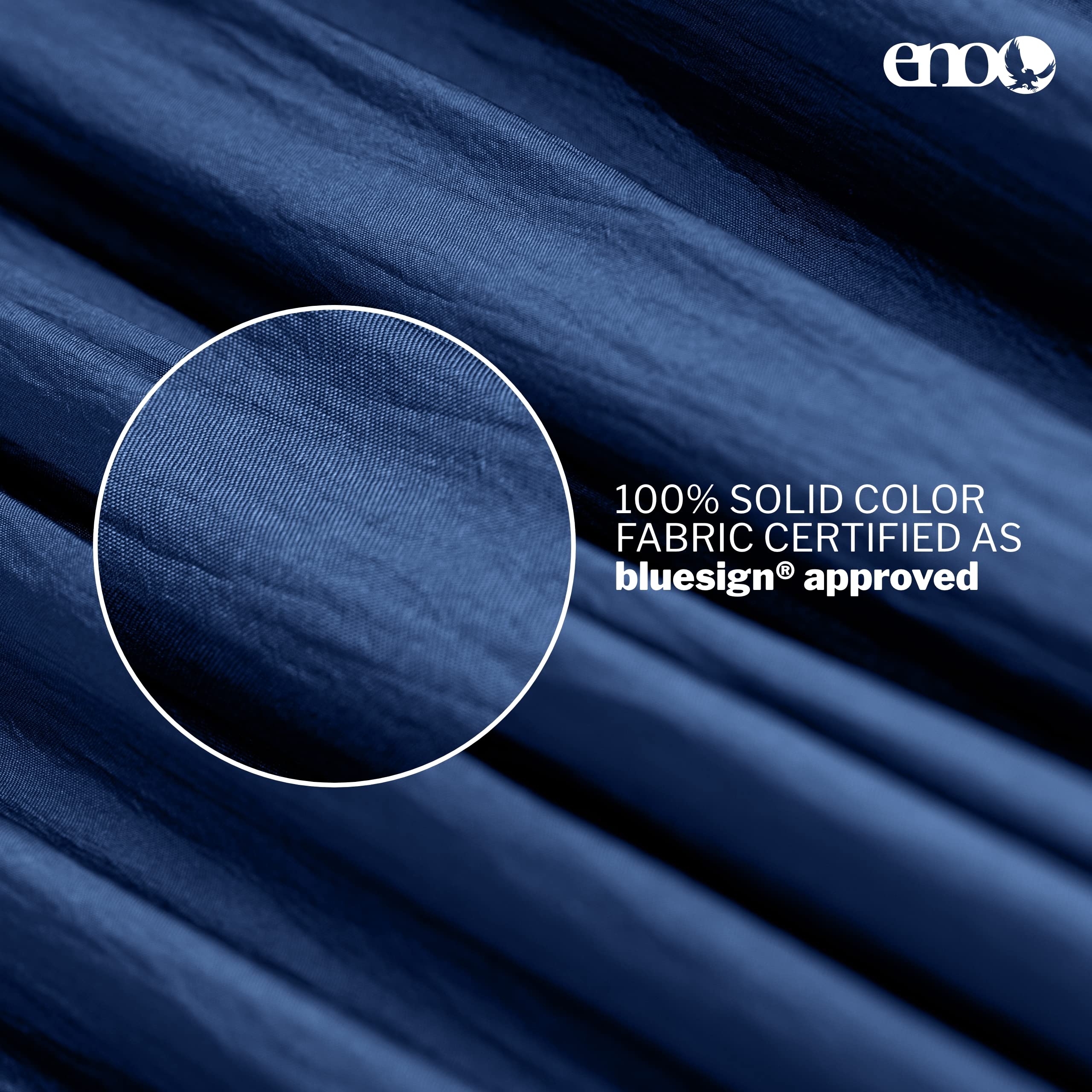 ENO Singlenest Hammock breathable nylon keeps you cool and comfy.