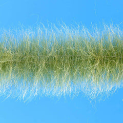 Enrico Puglisi EP Shrimp Dub Brush 2 wide Grass Olive, close-up for shrimp pattern work