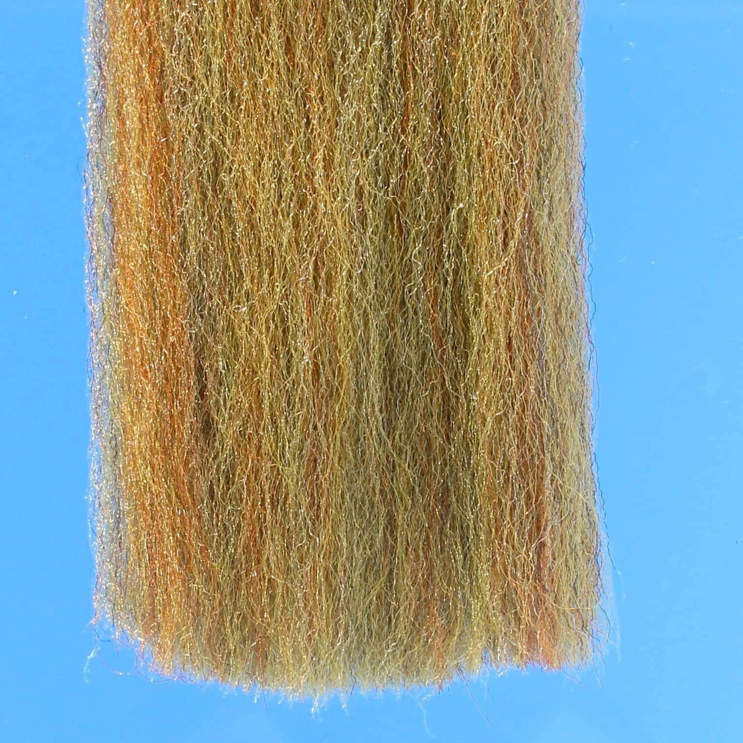 Enrico Puglisi EP Silky Fibers 3-D Redish Olive closeup showing supple texture for small flies.