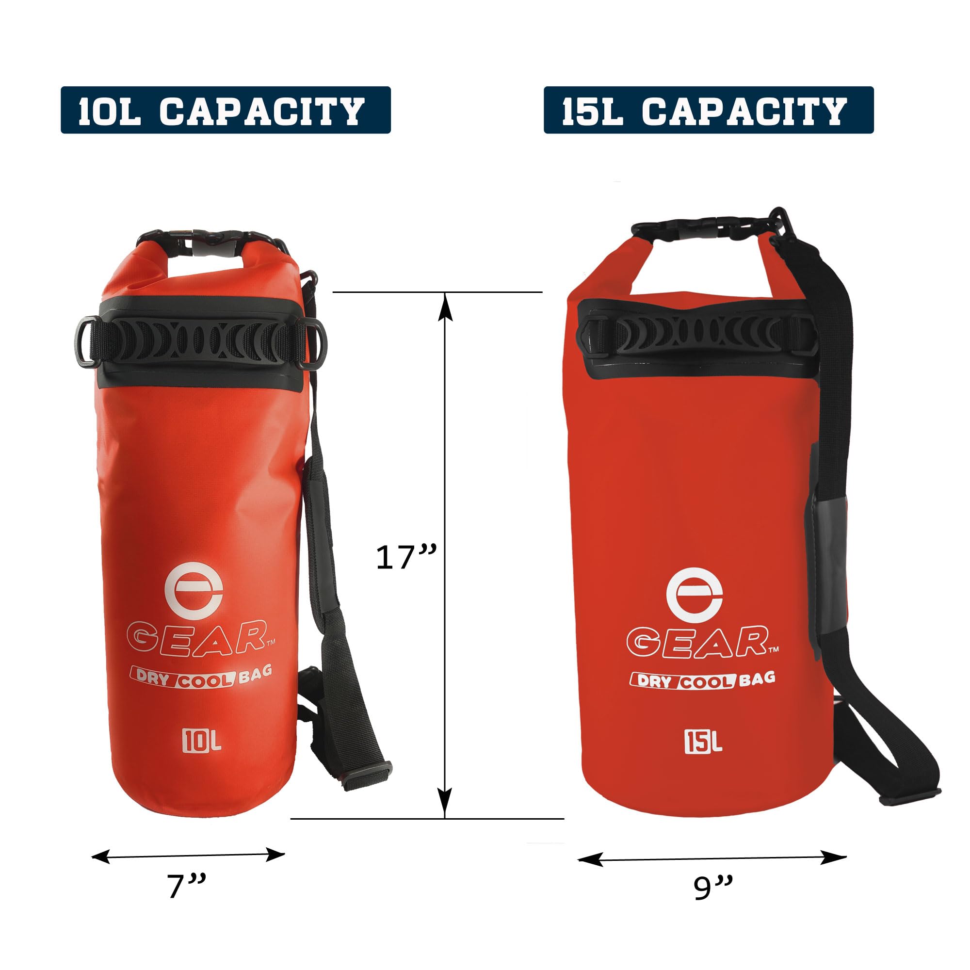 Enthusiast Gear 15L capacity holds up to 18 cans with ice.
