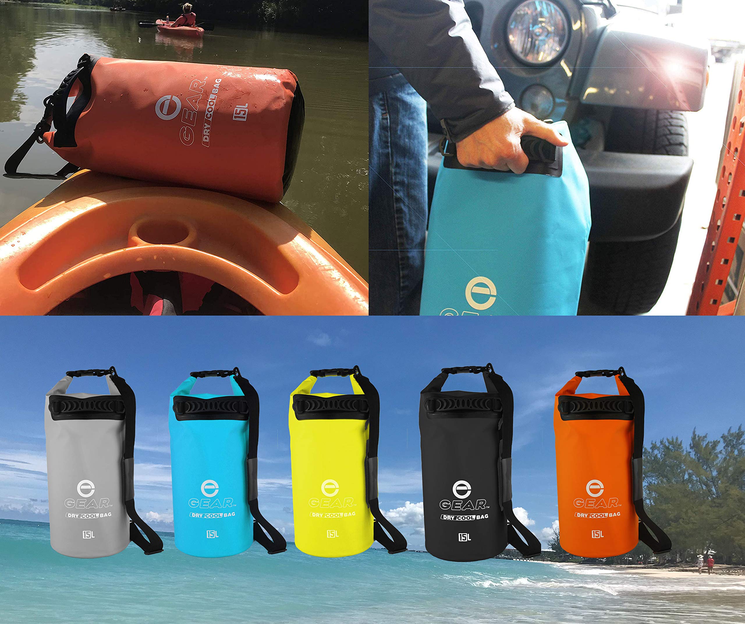 Enthusiast Gear 15L capacity holds up to 18 cans or five wine bottles with ice