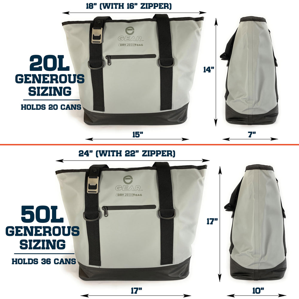Enthusiast Gear collapsible insulated tote shown folded for compact storage after travel