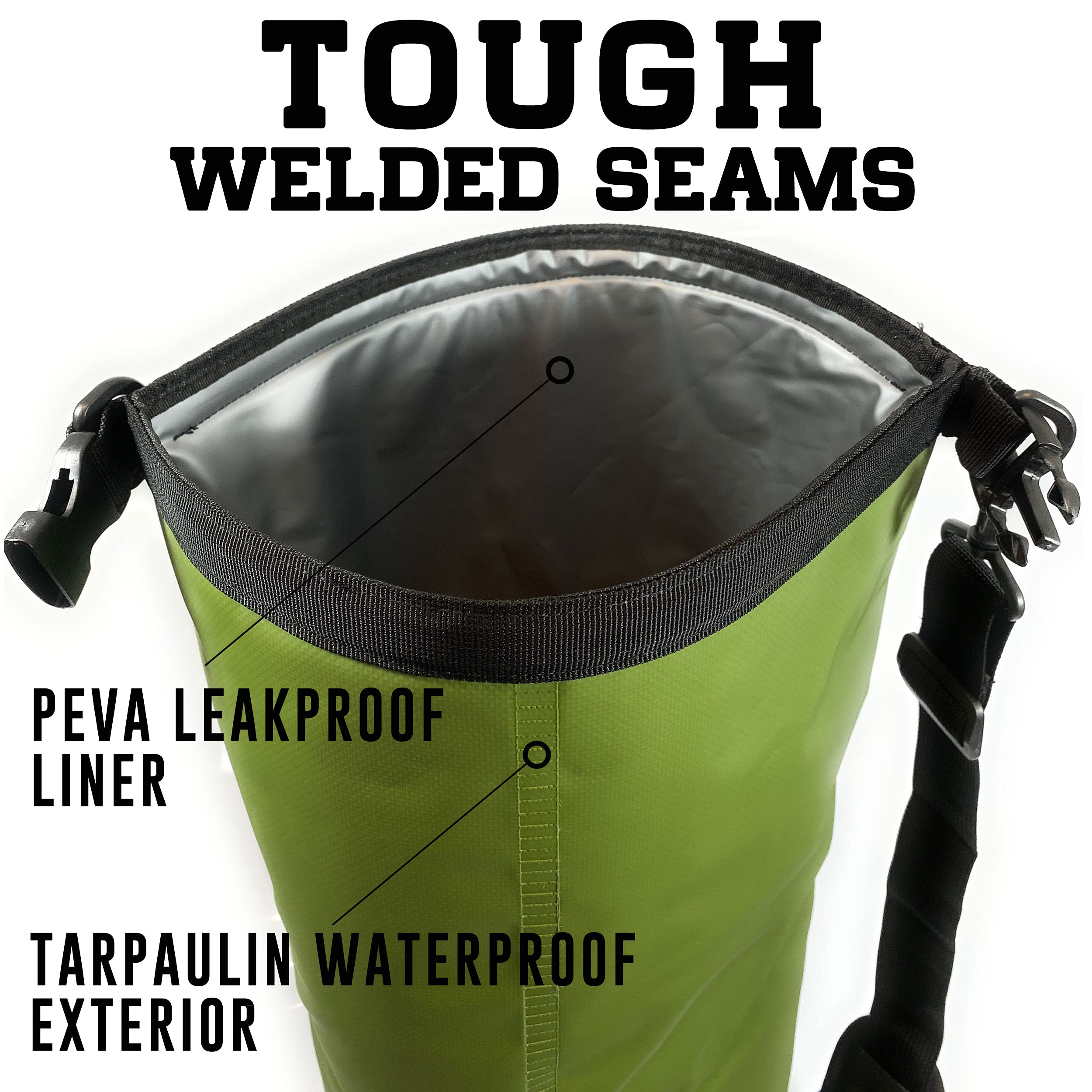 Enthusiast Gear durable welded tarpaulin exterior supports rugged outdoor use