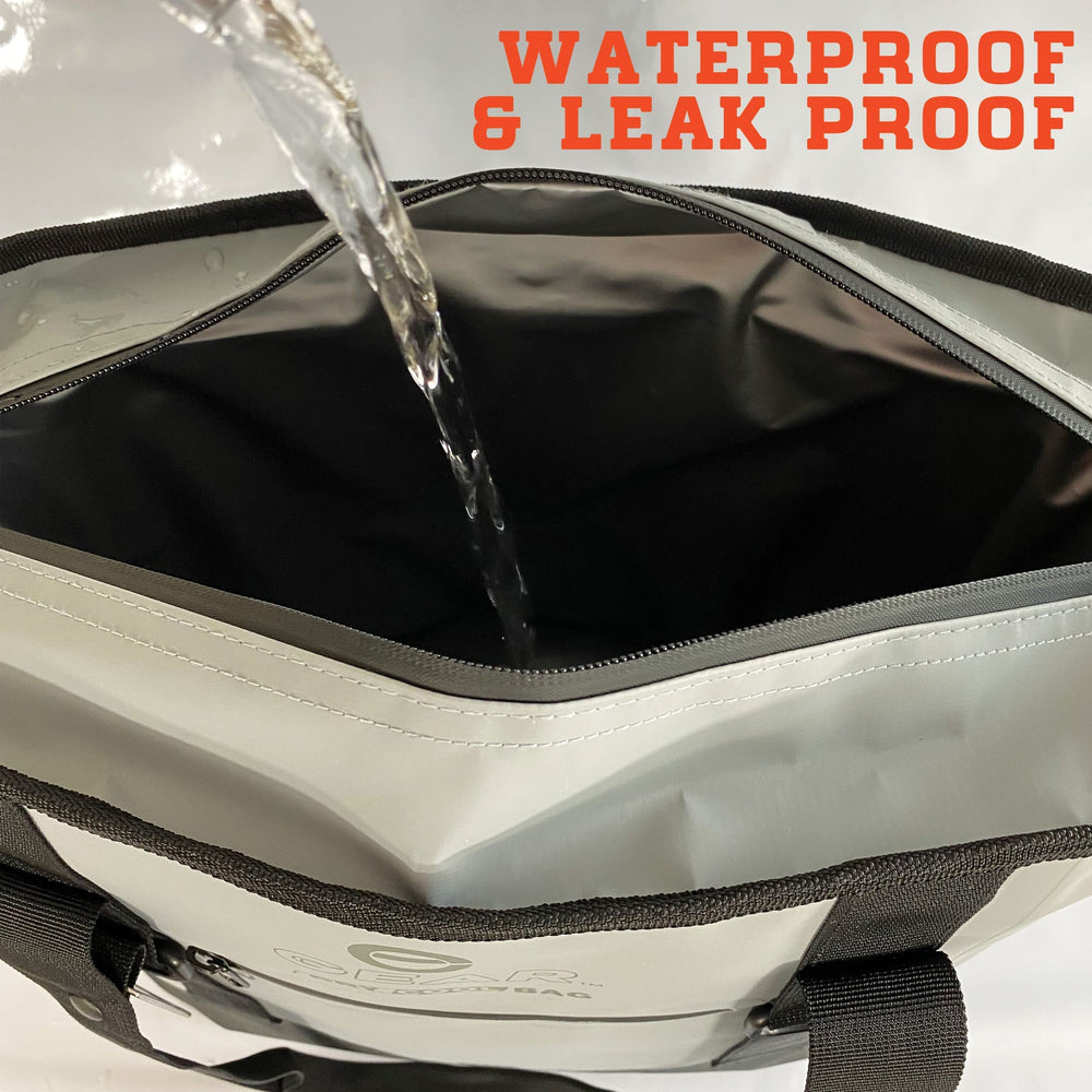 Enthusiast Gear collapsible cooler tote folded flat for easy storage on the go
