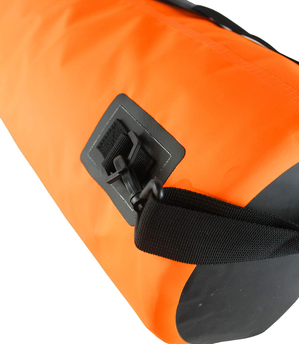 Enthusiast Gear insulated dry bag cooler padded shoulder strap enables comfortable carry.