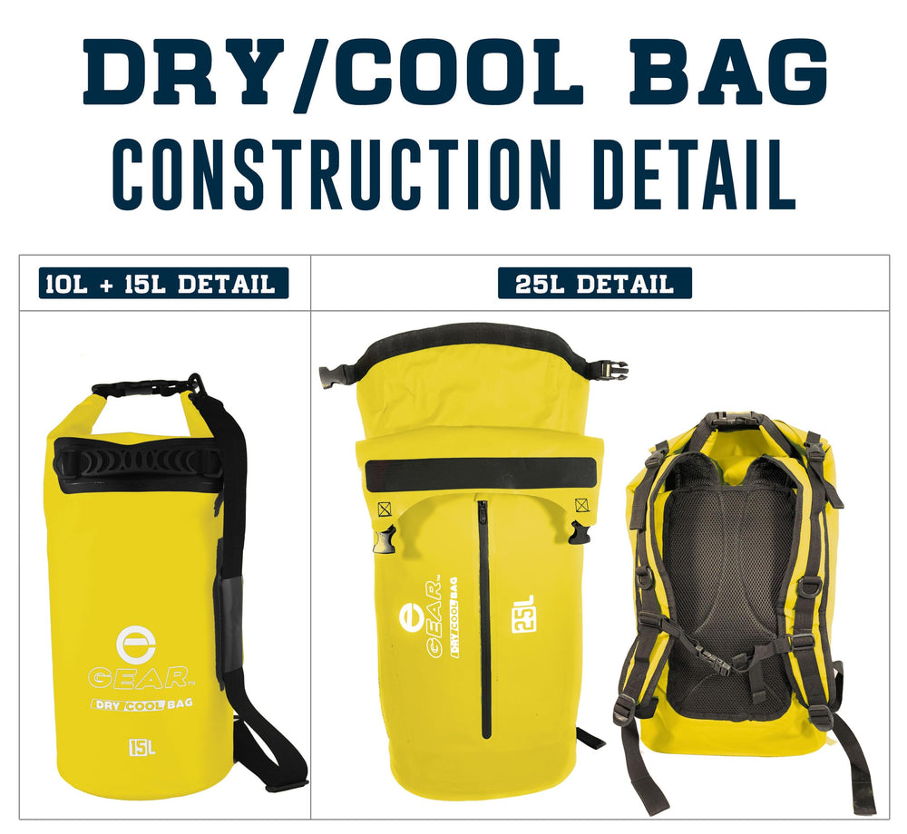Enthusiast Gear roll-top closure ensures a watertight seal for river days and picnics.