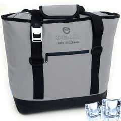 Enthusiast Gear waterproof dry bag cooler tote with open top keeps drinks cold on the beach