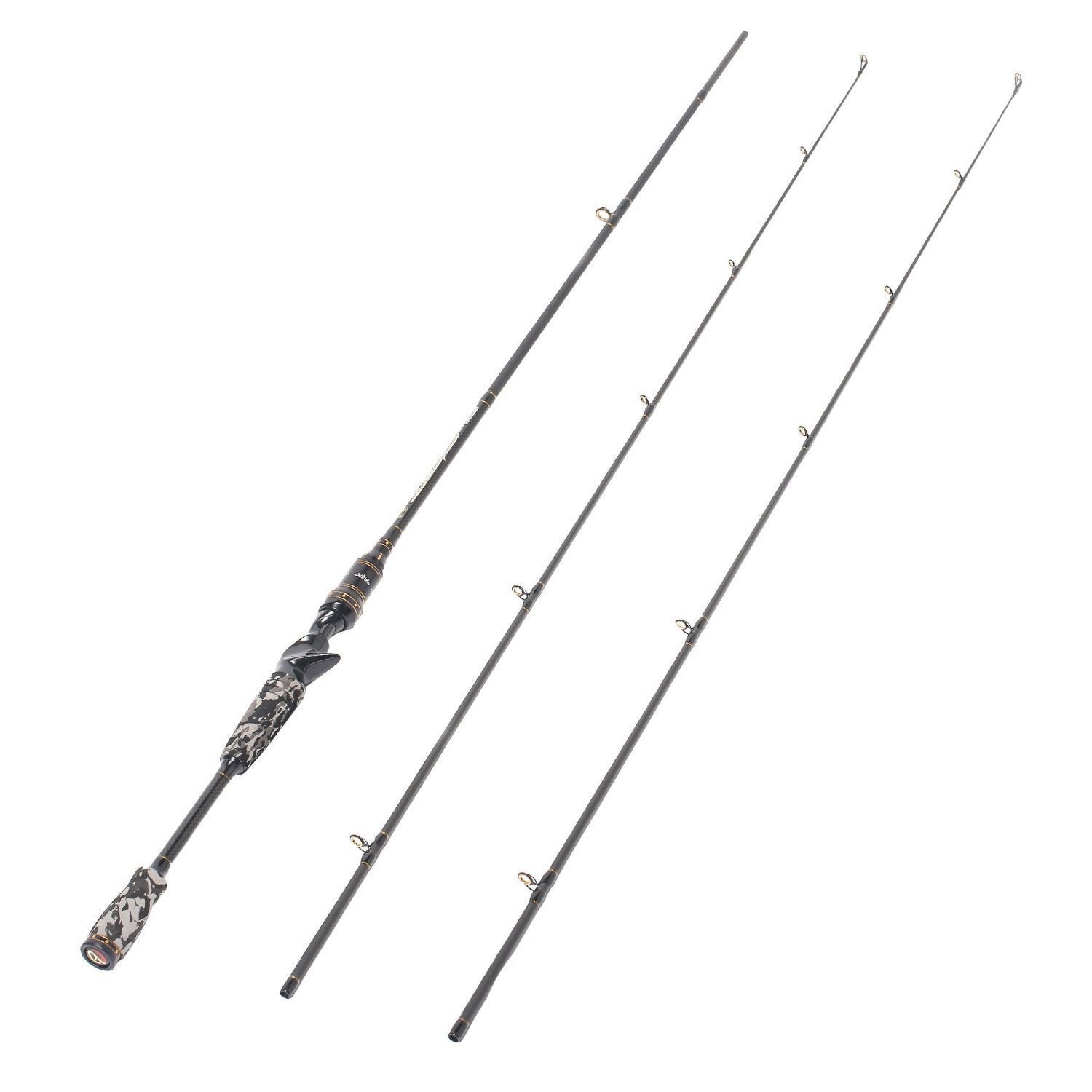 Entsport E Series Camo Legend 2-Piece 7ft Casting Rod - front view