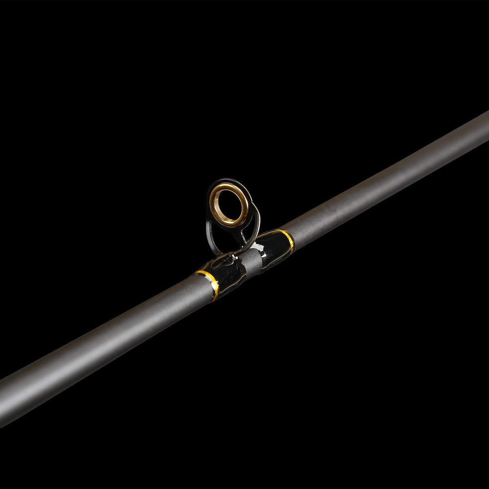 Rod disassembled showing portability and compact design