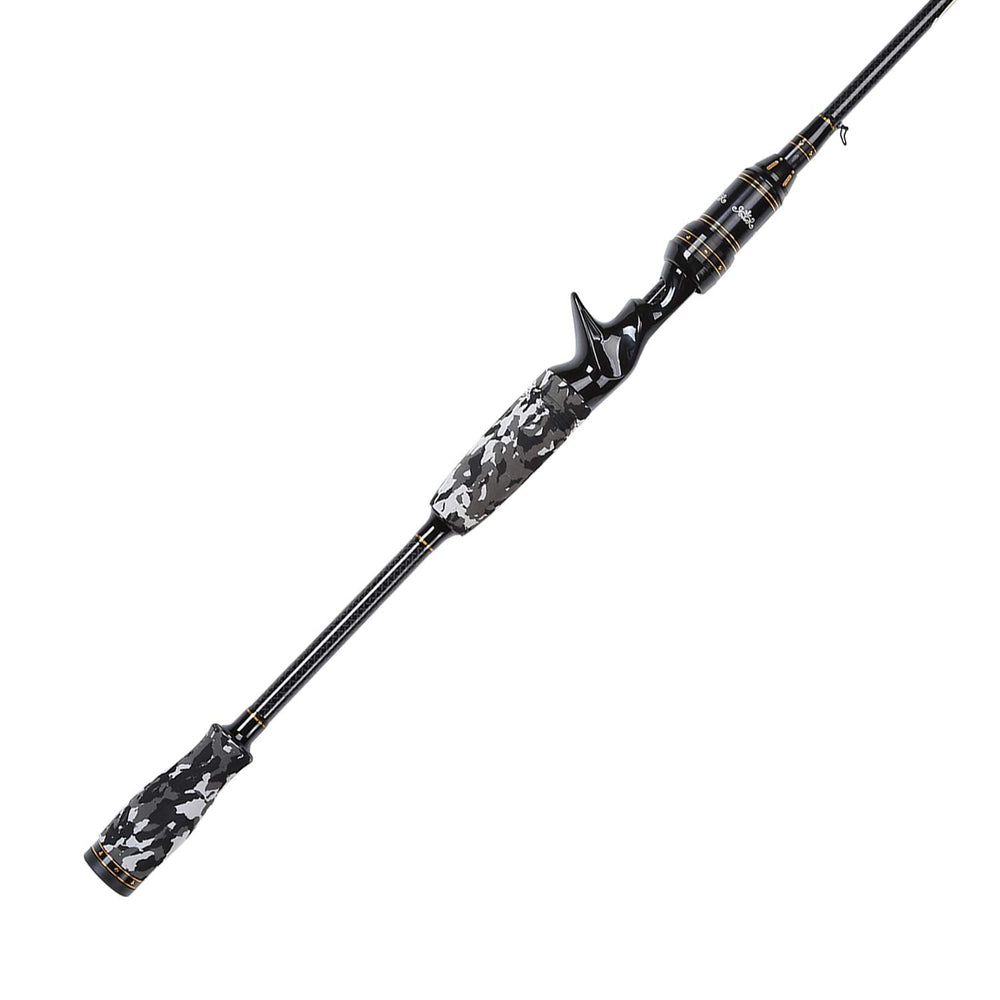 Entsport E Series carbon fiber rod highlighting 24-ton strength and sensitivity.