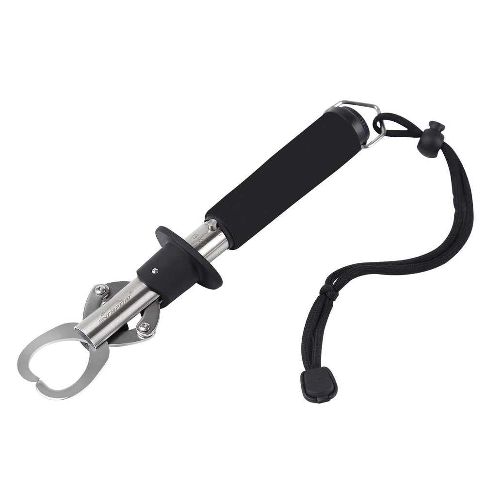 Entsport fish lip gripper stainless steel with weight scale