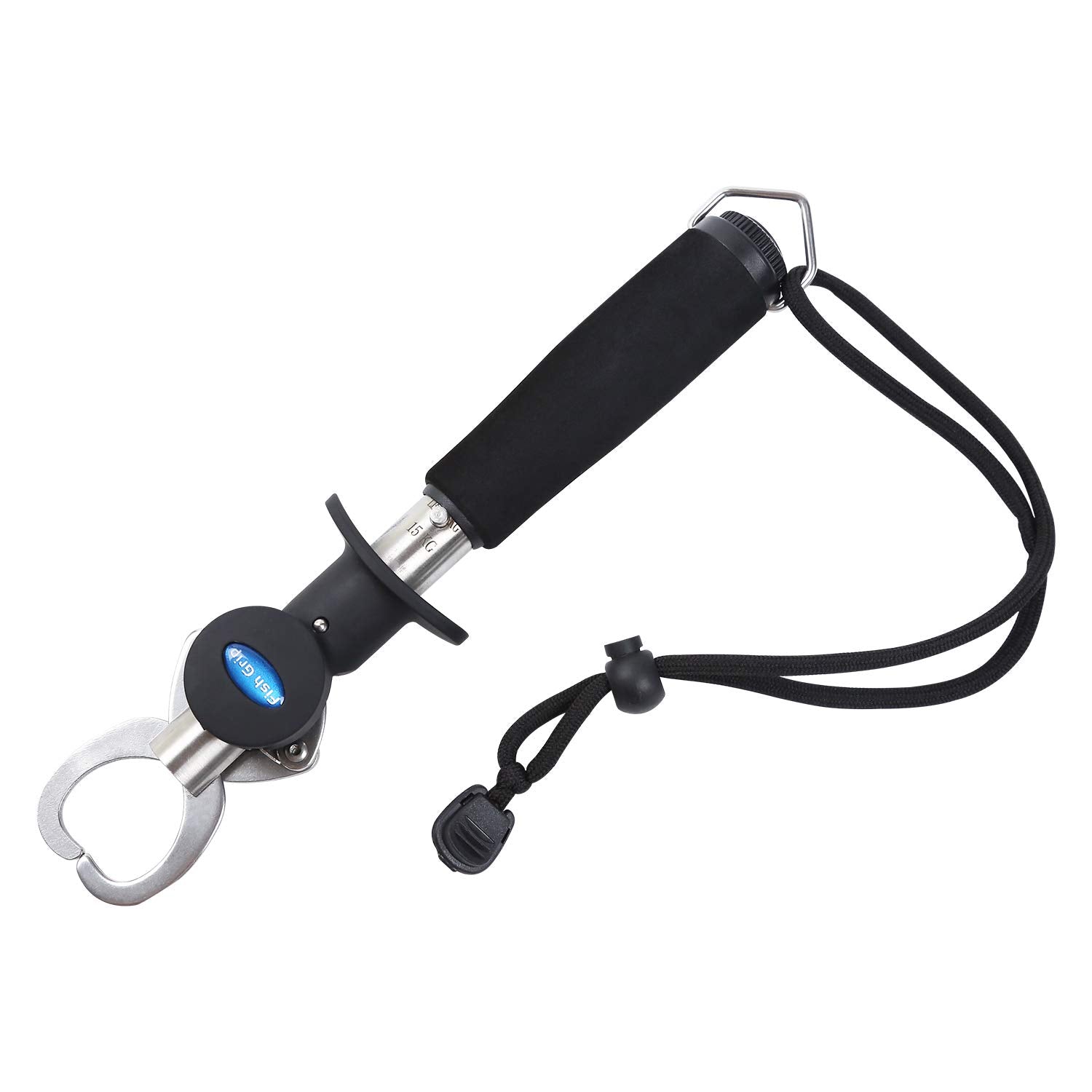 Entsport Fish Lip Gripper with weight scale – front view