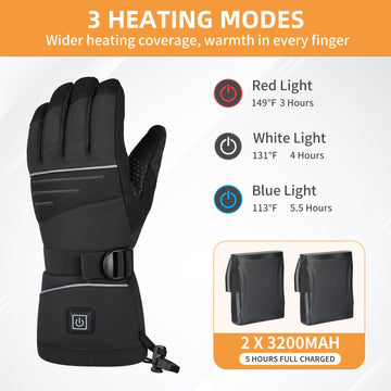 Envyvip Heated Gloves index finger for precise touchscreen use and warmth.