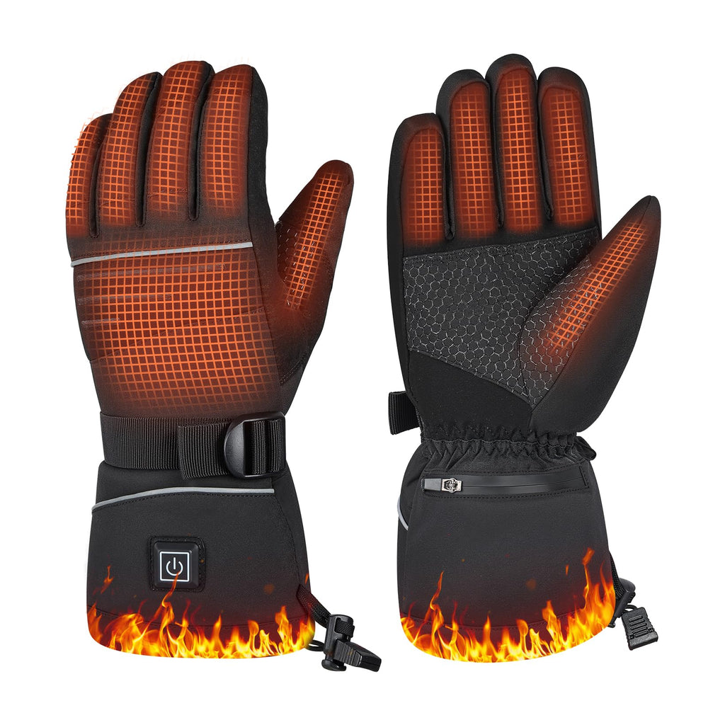 Envyvip Rechargeable Heated Gloves thumb area provides focused warmth for winter outdoor tasks.