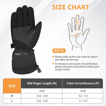 Envyvip Waterproof outer layer protects hands against wind and moisture.