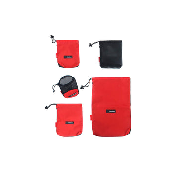 Eohak drawstring mesh bag close-up with cord lock for secure storage.