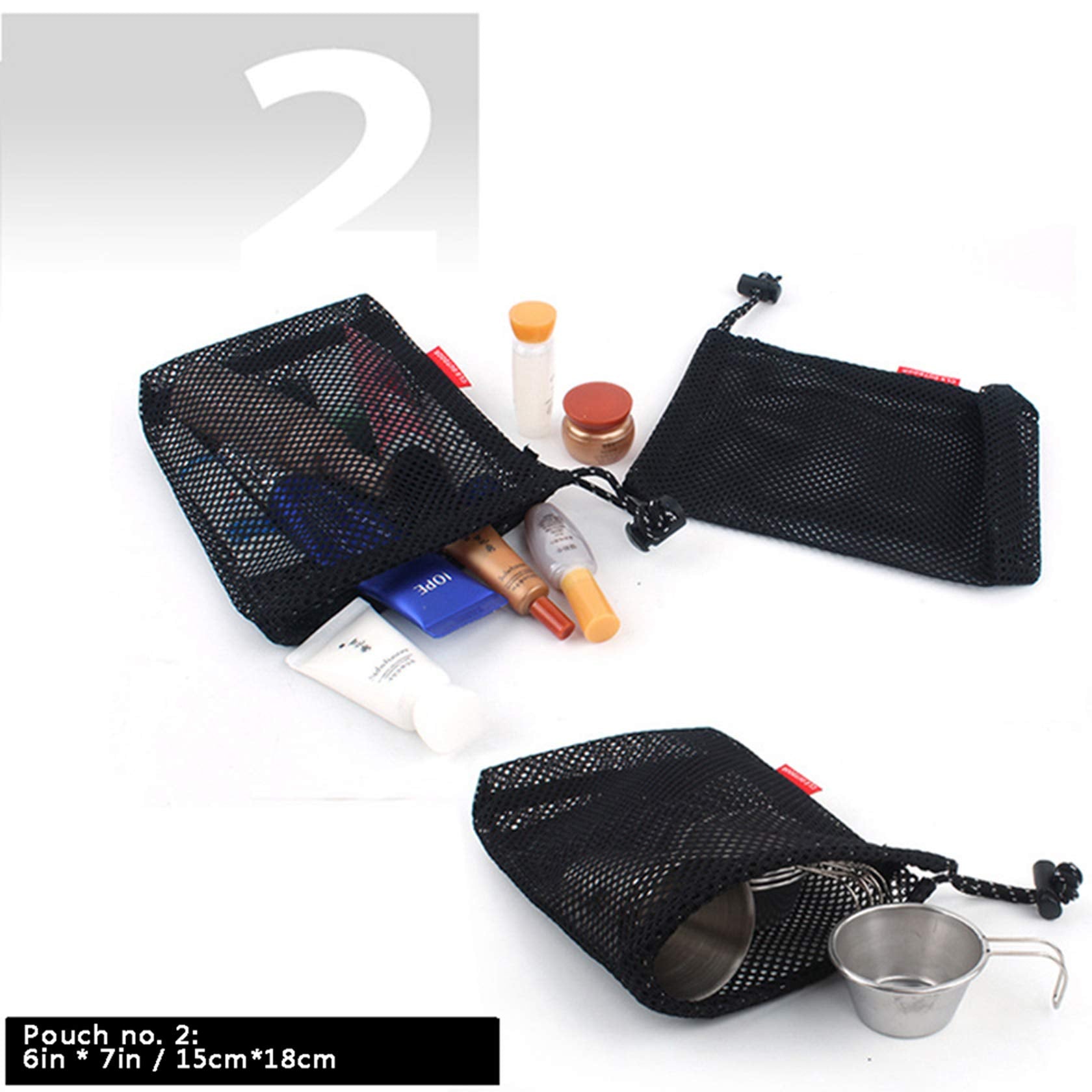 Eohak small 4.3x4.7 bag for cosmetics and travel minis.