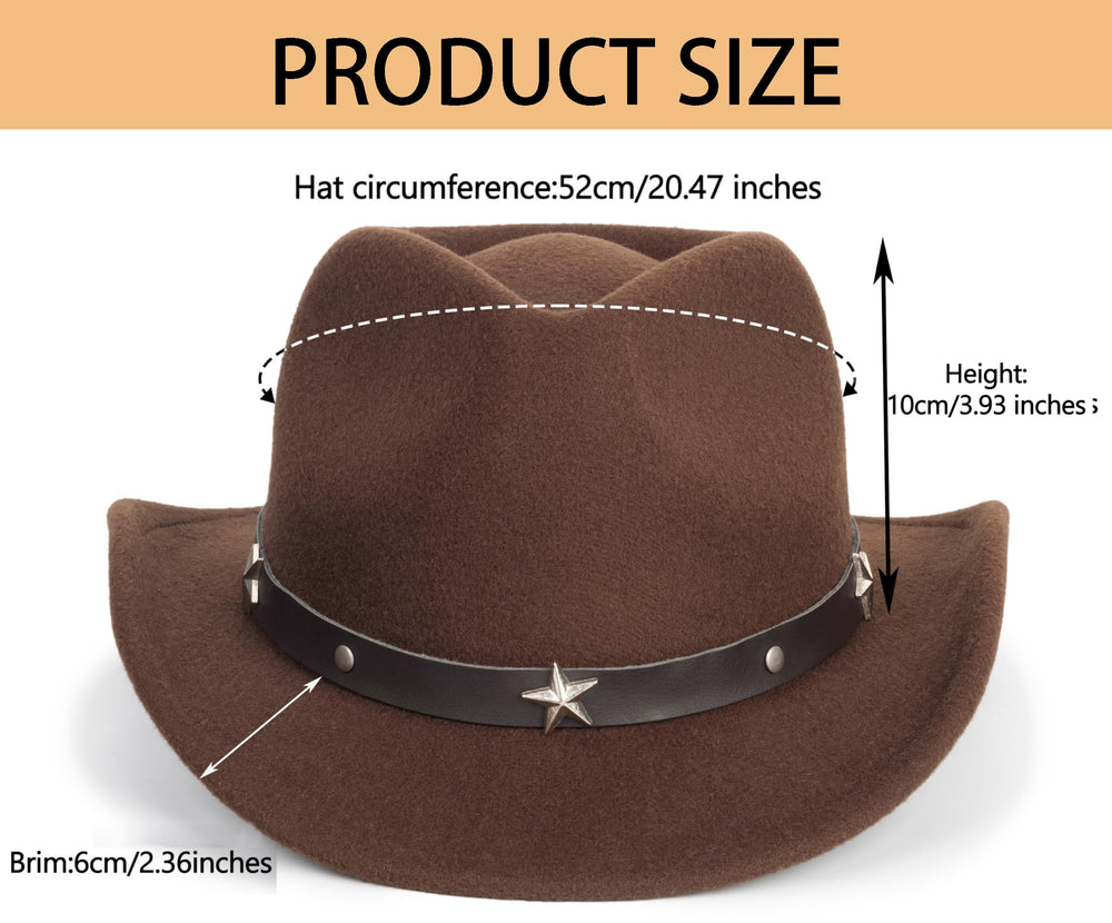 Child wearing black felt cowboy hat with buckle belt for western look