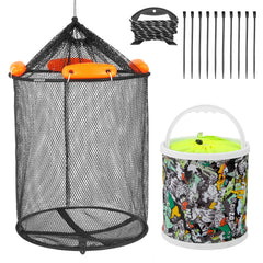 Eolivees extra-large floating fish basket in water