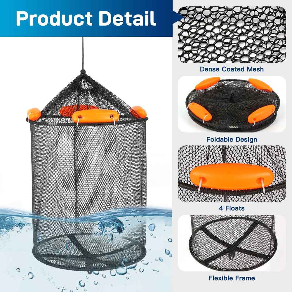 Foldable fishing bucket included with the kit