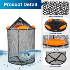 Foldable fishing bucket included with the kit