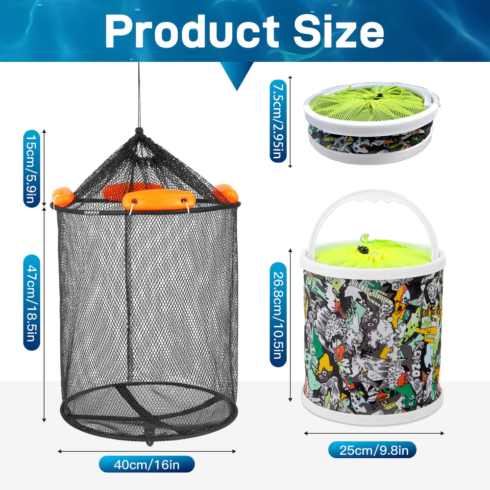 Rope and nylon ties included for versatile use