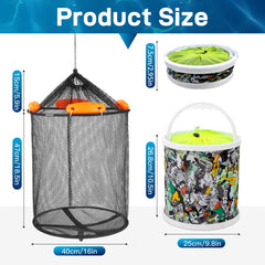 Rope and nylon ties included for versatile use