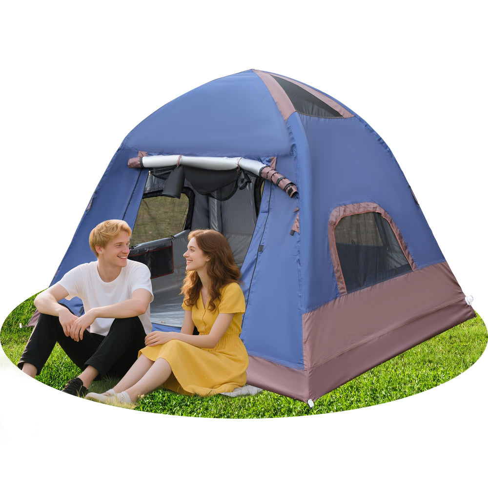 Eolzzi inflatable-tent-setup demonstrates quick 60-second shelter assembly.