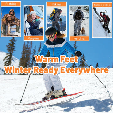 Eomsezer heated winter socks fabric closeup highlights breathable moisture-wicking material