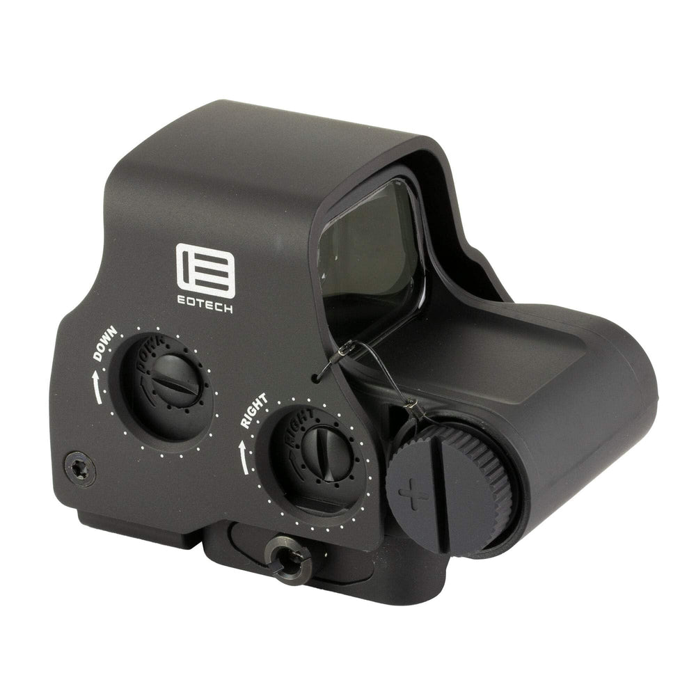 EOTECH EXPS3 lens closeup highlighting clear glass for precise aiming in variable light.