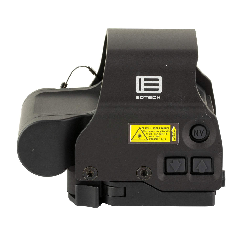 EOTECH EXPS3 mounted on rifle view demonstrates readiness with two-eyes-open shooting.