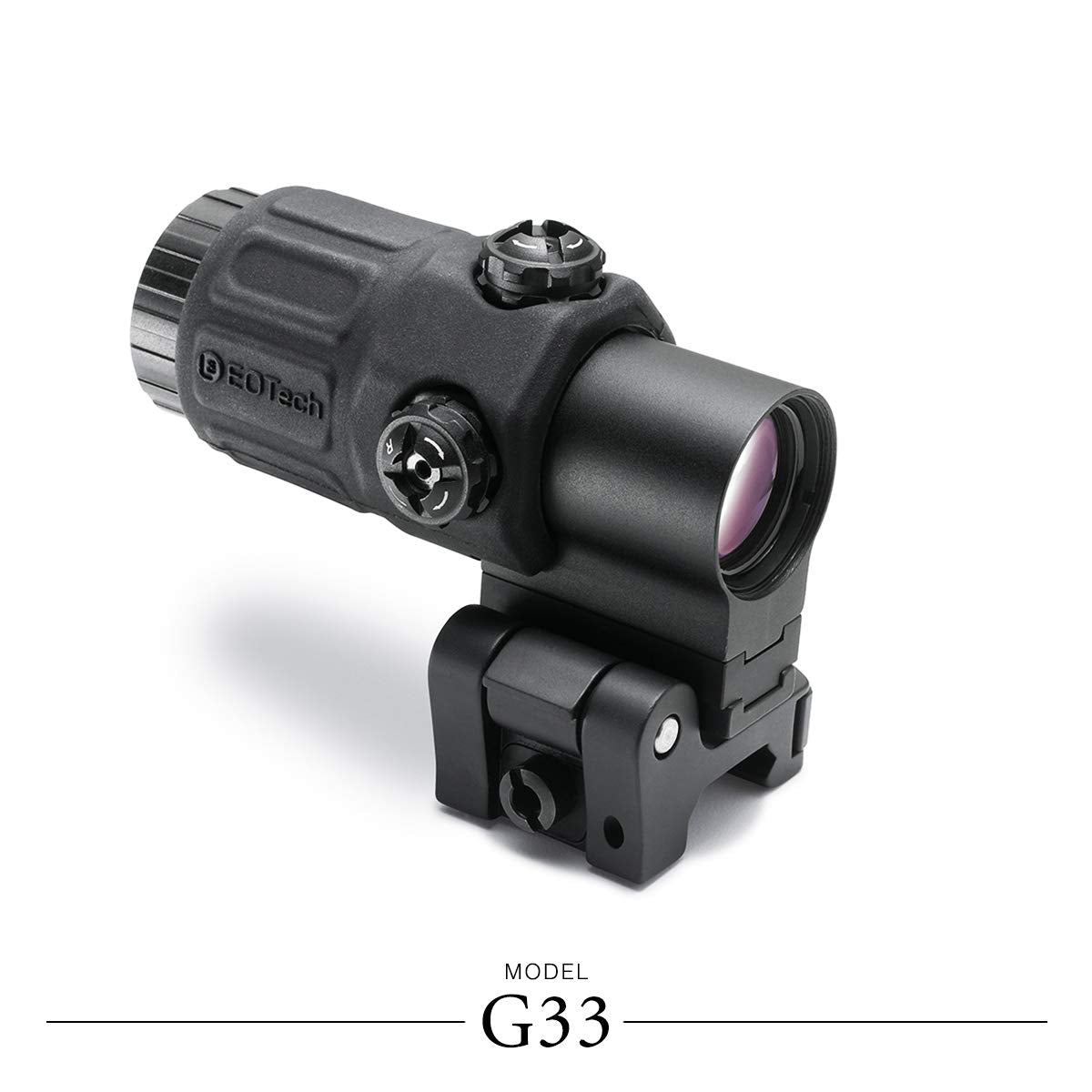 EOTECH G33 quick-disconnect lever enables fast attachment and removal on any setup.