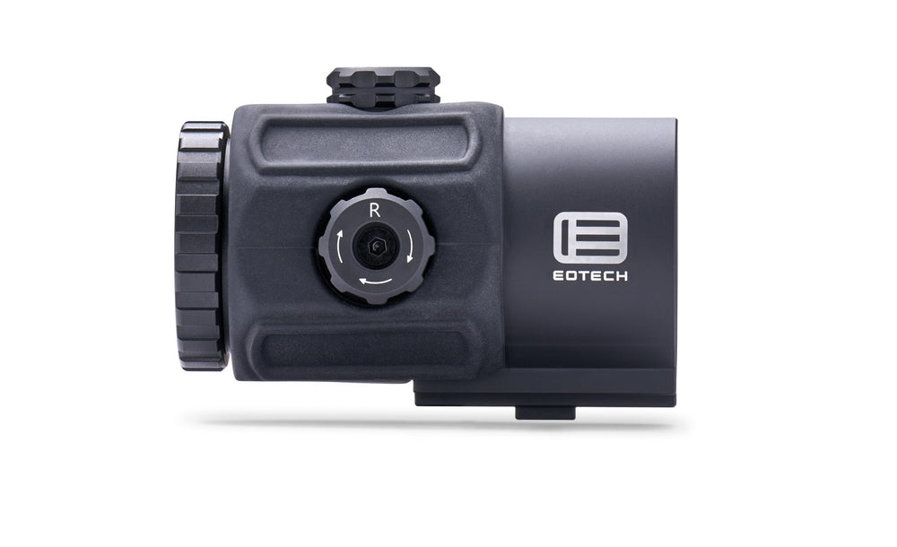 EOTECH G43 magnifier side view highlights slim silhouette for easy mounting