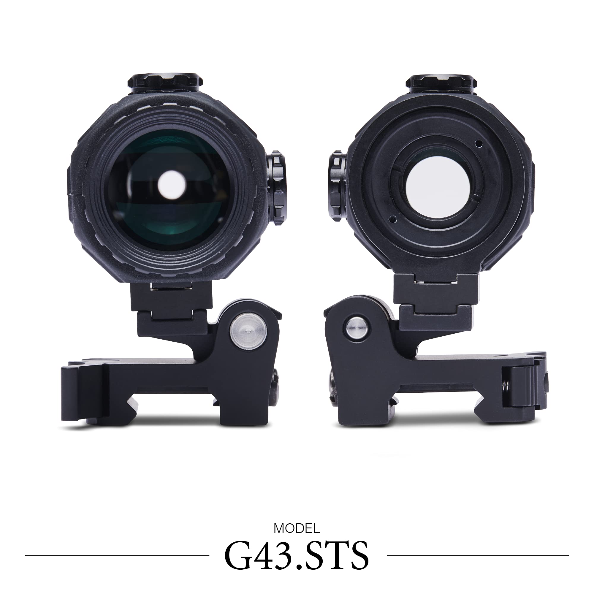 EOTECH G43 ambidextrous design supports both-handed shooters for comfortable operation.