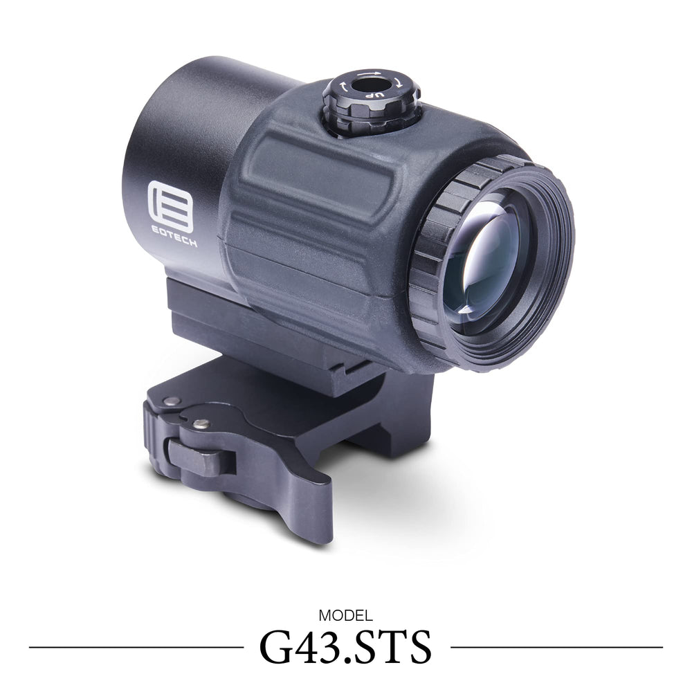 EOTECH G43 STS mount enabling rapid on-off attachment for field versatility.