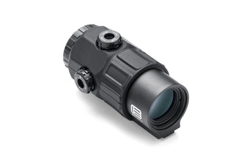 EOTECH G45 5x magnifier in use on a rifle for improved targeting.